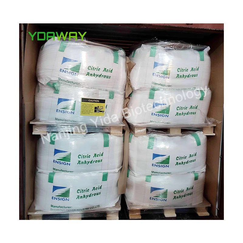 China price Ensign citric acid anhydrous food grade ttca rzbc cas no 77-92-9 lemon acid anhydrous citric acid monohydrate