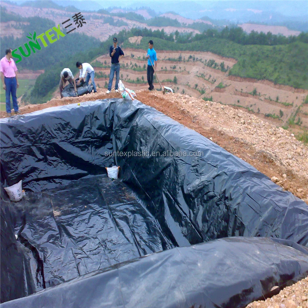 Fish Farming Liner RPE Water Reservoir 0.75mm Geomembranes Pond Liner for Aquaculture