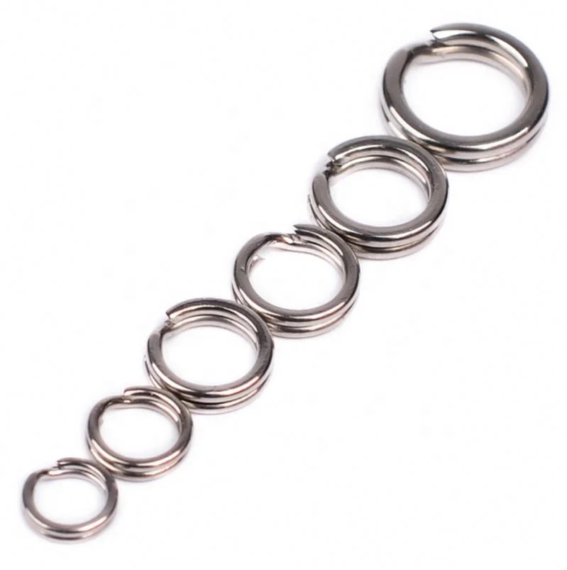 CASTSOON Double Fishing Stainless Steel Flattening Split Ring with CE certificate