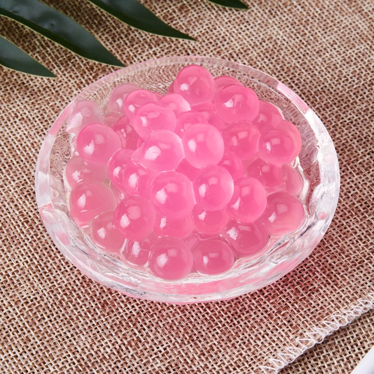 
Wholesales Milk Tea Boba Pearls For Fruit Tea Juicy Peach Popping Boba 