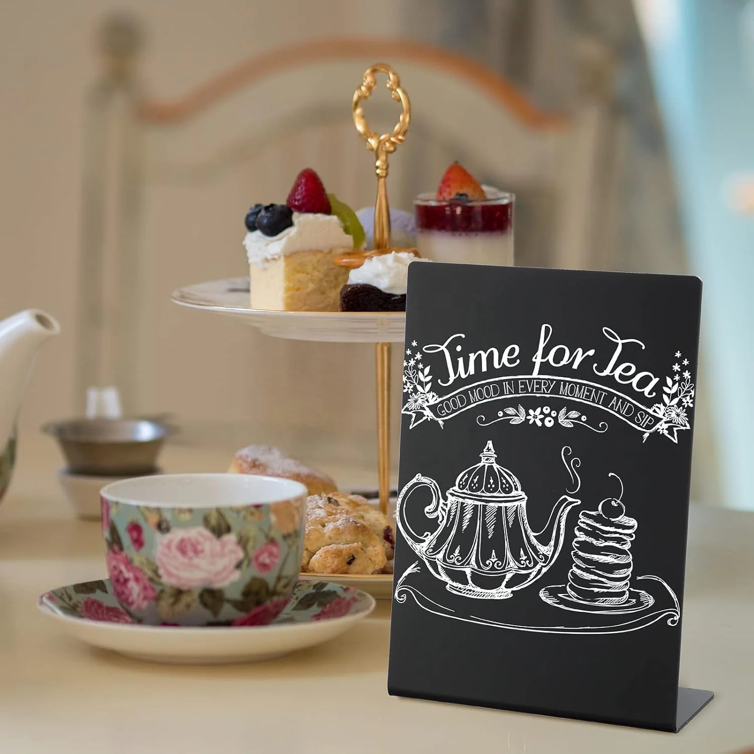 HQ Premium Acrylic Chalkboard Signs A4 Kitchen Tabletop Chalkboards table sign Menu Blackboard for Coffee shop Restaurant buffet