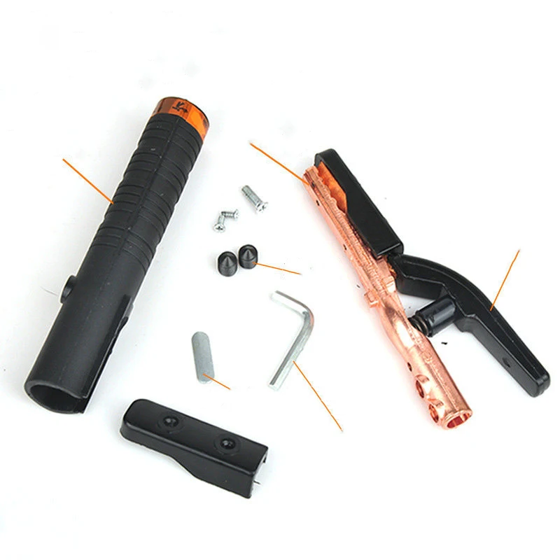 500A heavy duty electrode holder thickened copper forging and pressing electrode American pure copper 800A electrode hold