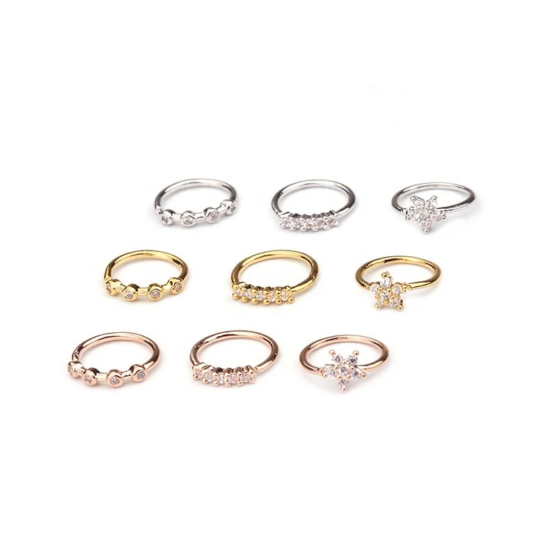 New Product Ideas 2021 Nose Rings Surgical Steel Nose Cuff Piercing Jewelry Titanium