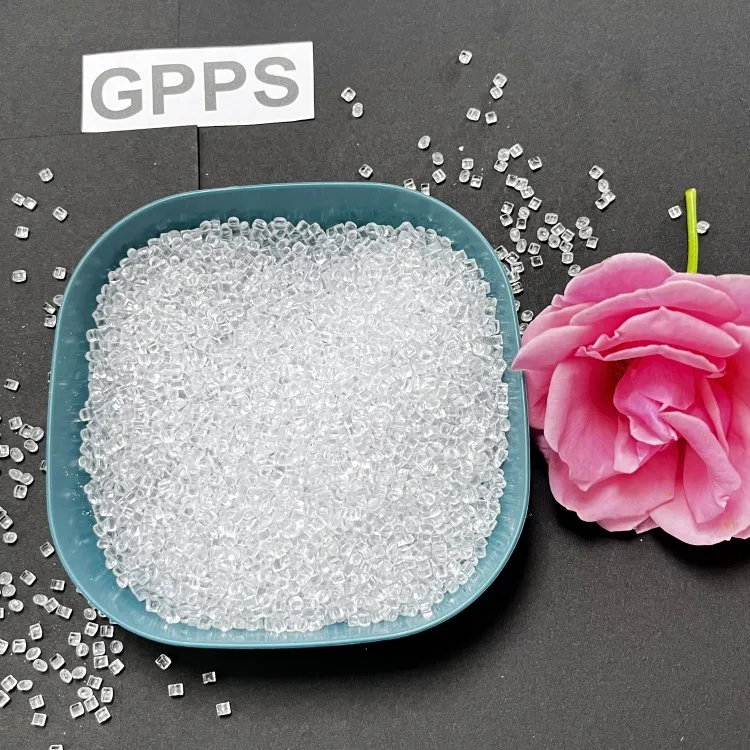 Solar resistant plastic raw materials high mobility virgin GPPS extruded grade plastic particles high dispersion uniformity