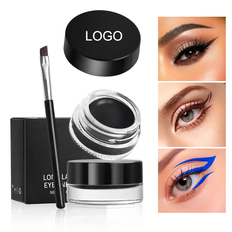 Wholesale custom logo makeup colorful eyebrow pomade vegan eyeliner gel waterproof colorful eyebrow gel