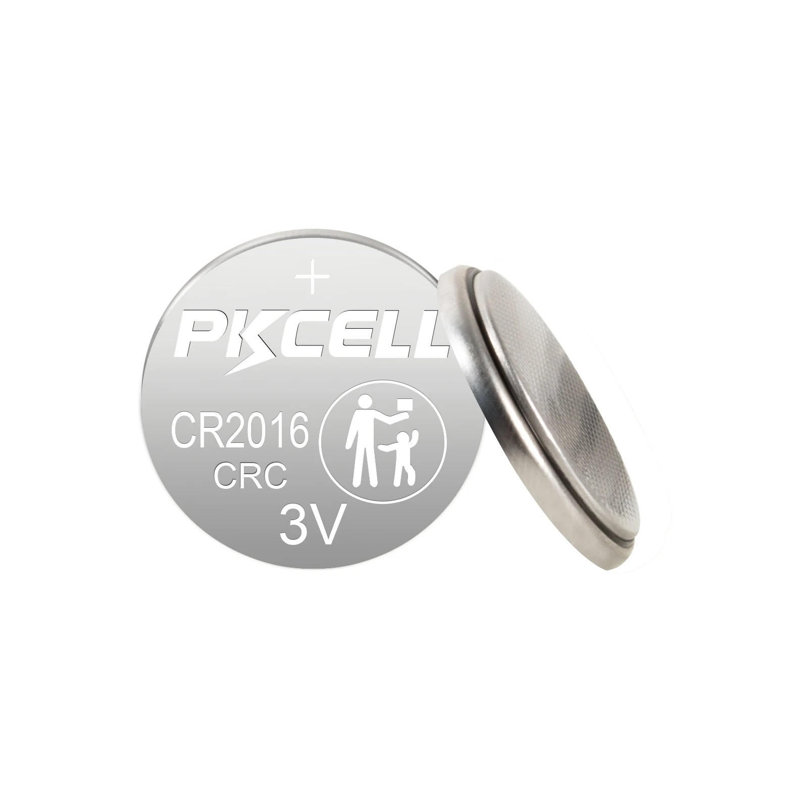 OEM accepted pkcell high quality cr2016 3v 75mah lithium button cell battery for watch