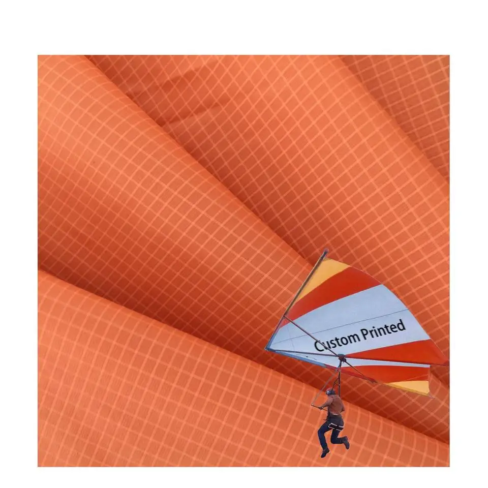 silicone and pu coated ripstop waterproof nylon taffeta ultralight paraglider and parachute fabric
