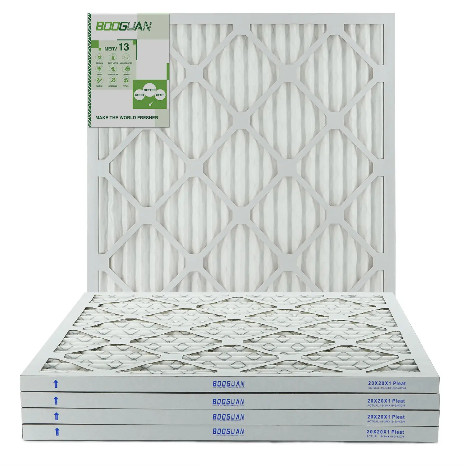 Factory Merv 8 efficient rated panel Furnace HVAC Air Filter Pleat Filter