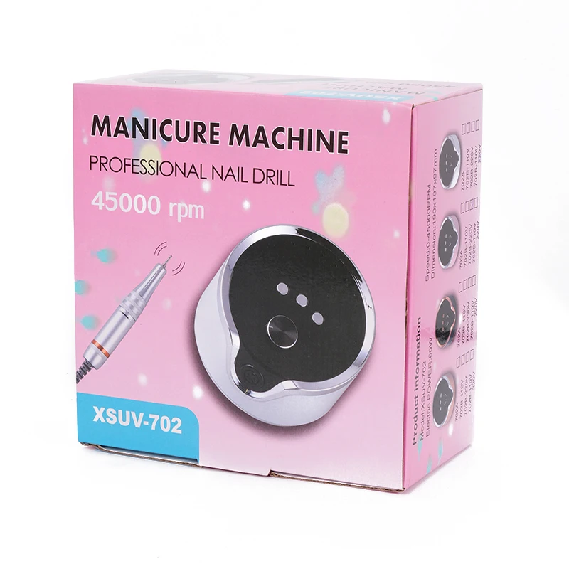 Professional Nail Salon Equipment Desktop nail polish removal cordless efile 45000rpm Manicure beauty Drill Machine
