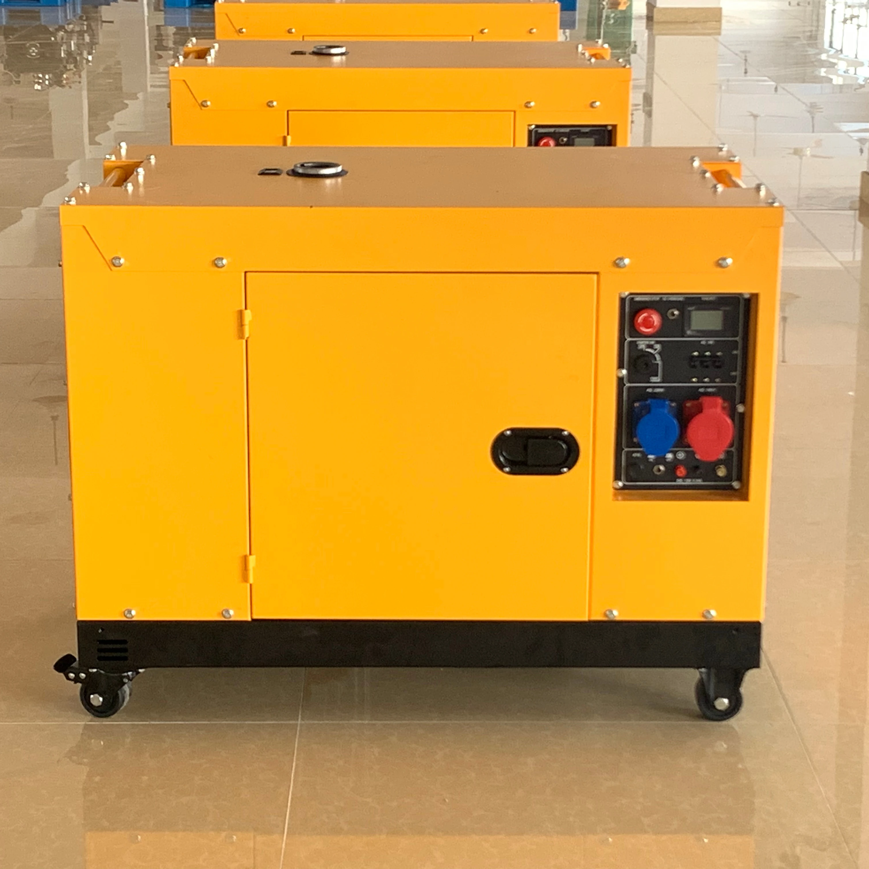 Hot sale portable generator diesel 10 kva 3 phase diesel generator container type 12kva 13kva 15kw 16kw silent