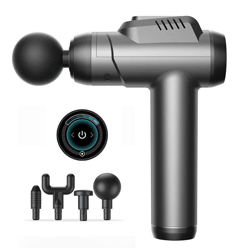 2023 Custom 6-Speed Deep Tissue Body Massager Wireless Fitness Electric Muscle Gun Percussion Massage Durable ABS Material