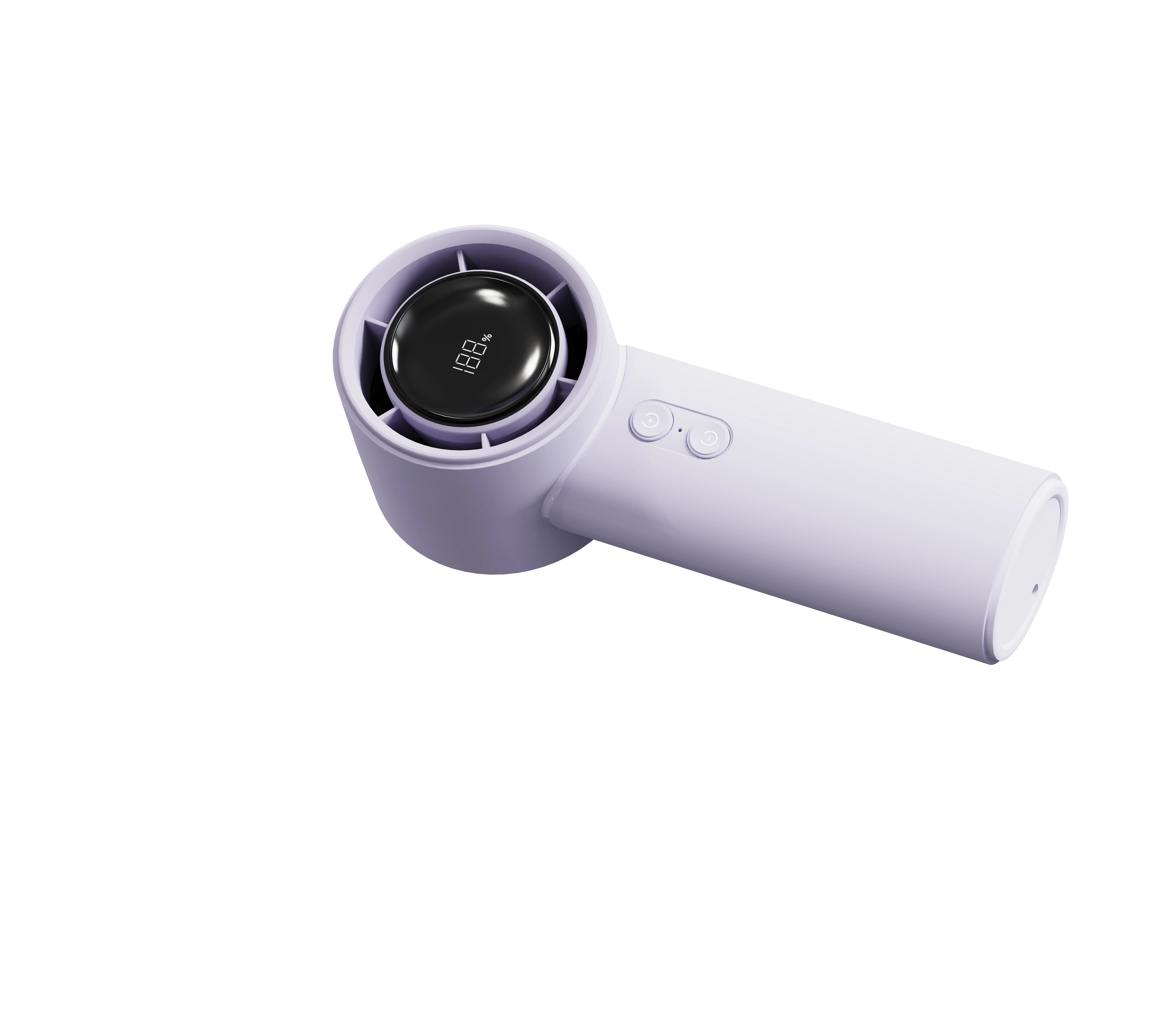 New R&D High Speed Type-C 4000mAh Outdoor Handy Small Fan Portable Strong Wind LED Screen Display Handheld Air Cooling Fan