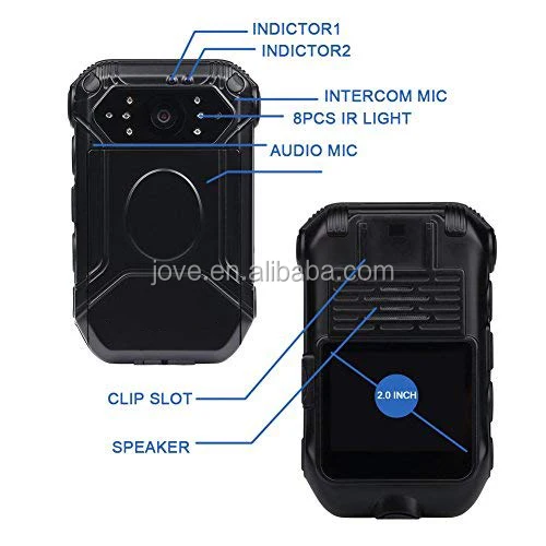 
4G Wifi GPS Touch Screen 1080P IR Night Vision Body Worn Camera 