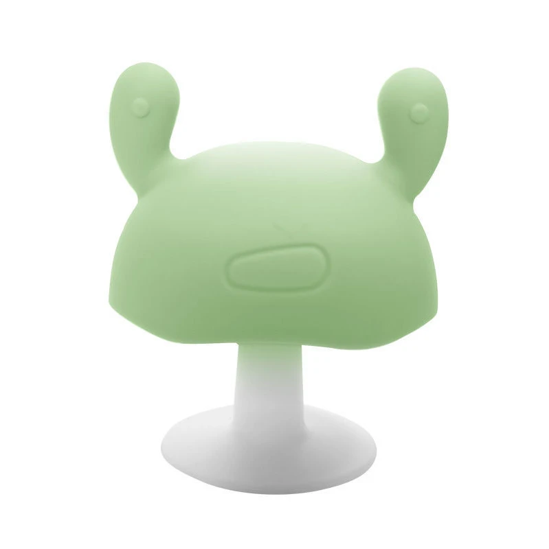 Baby Soft Teether Toys Realistic Looking Mushroom for Infant Toddler Teething Toy Molar Stick for Kids Chewable