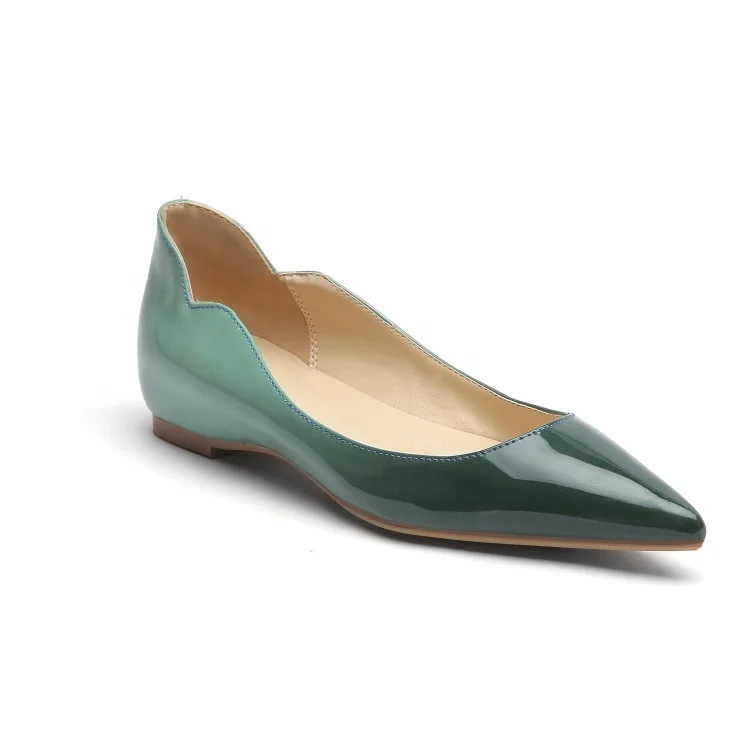 Latest Design Women Flat Dress Shoes Pointy toe Casual Slip on Colorful Gradient Shoes Office Lady Work Dating Shoes