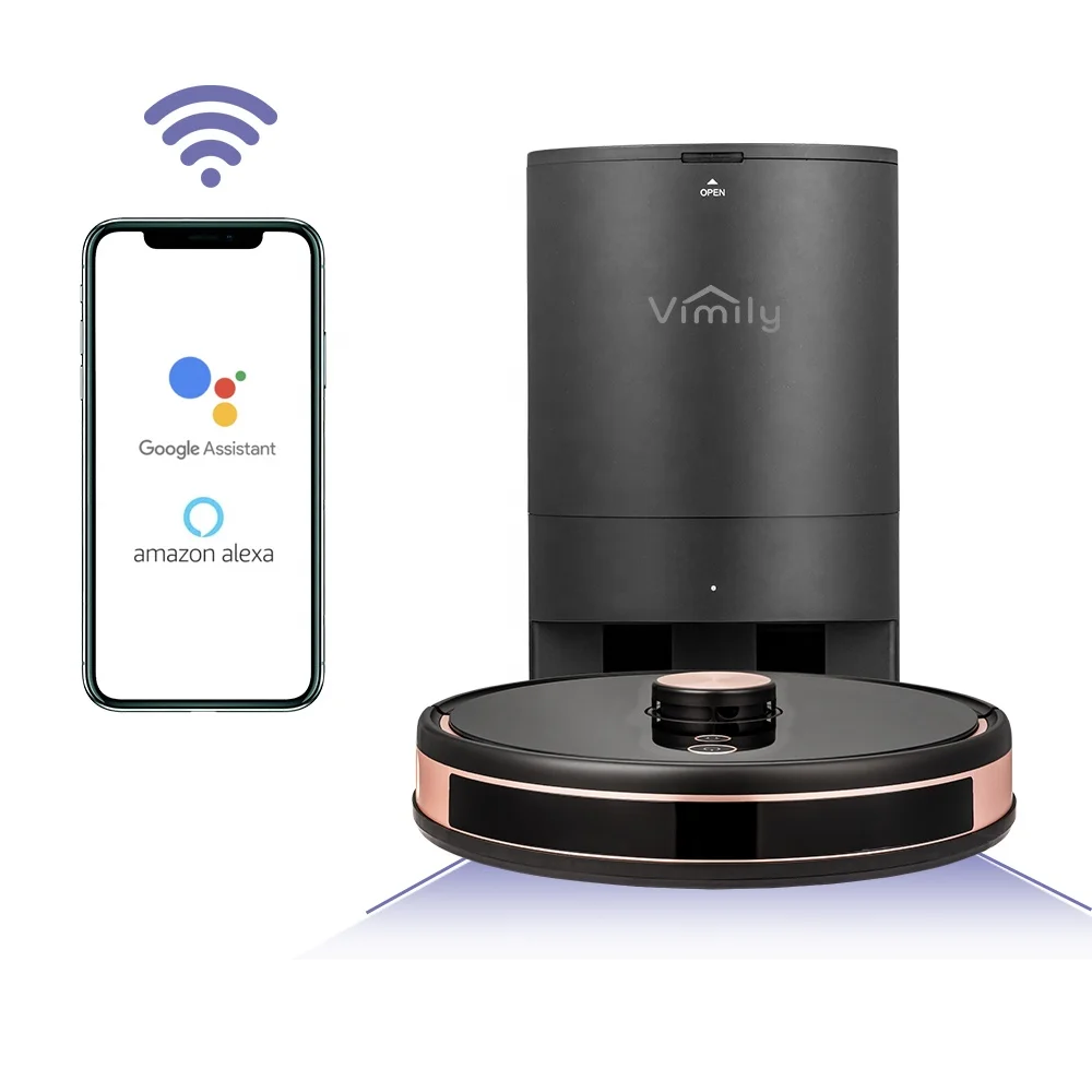 Factory Robot Vacuum Cleaner Wifi APP Alexa  Robot Vacuum Cleaner Prices with Wet and Dry Mop Sweep
