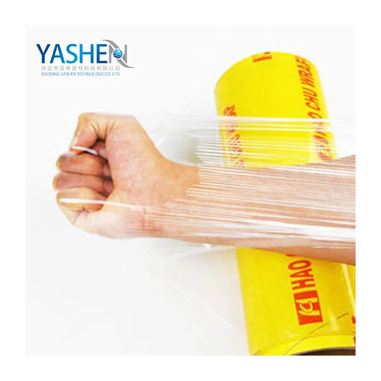 Factory discount 20% food grade transparent pvc stretch wrapping films for food packaging in stock