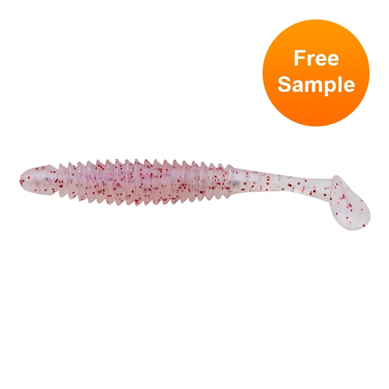 High quality New product sound beads PVC T tail fishing tackle lures soft baits