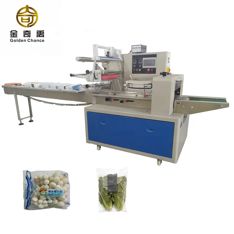 High Speed Automatic Servo Motor Chilli Peppers Fruits Horizontal Packing Machine