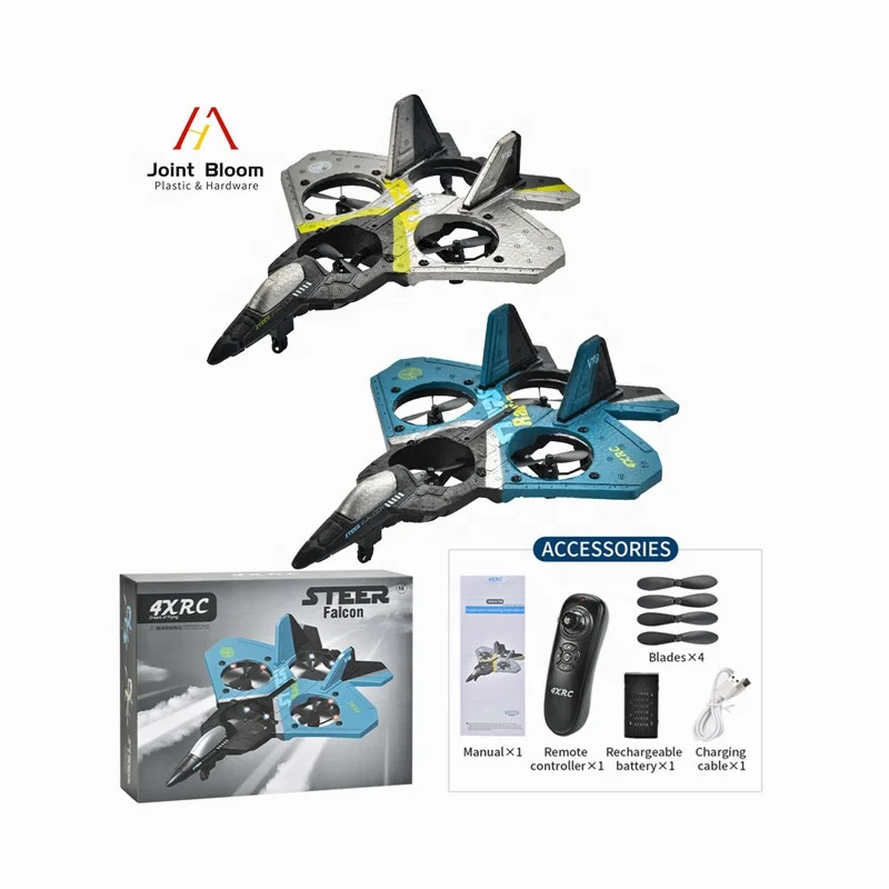 2.4G Remote Control  Fighter Aircraft 360 degree Stunt Flip EVA foam Helicopter RC Drone for kids