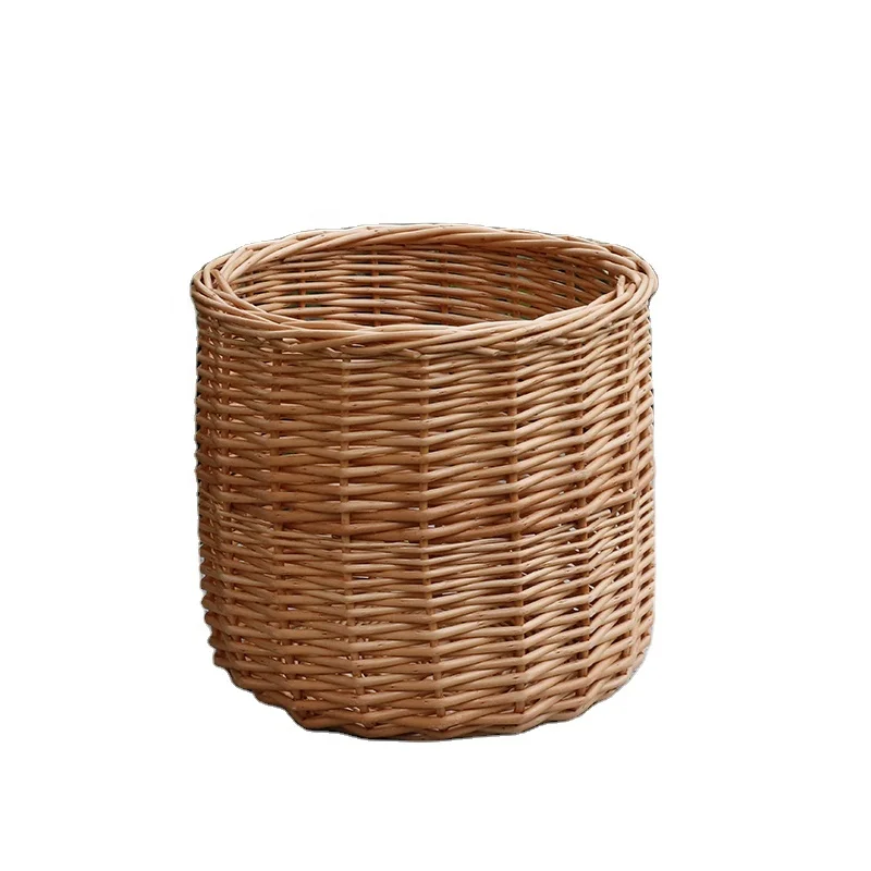 Wholesale bike basket bicycle basket rattan bicycle mini flower wicker bicycle basket