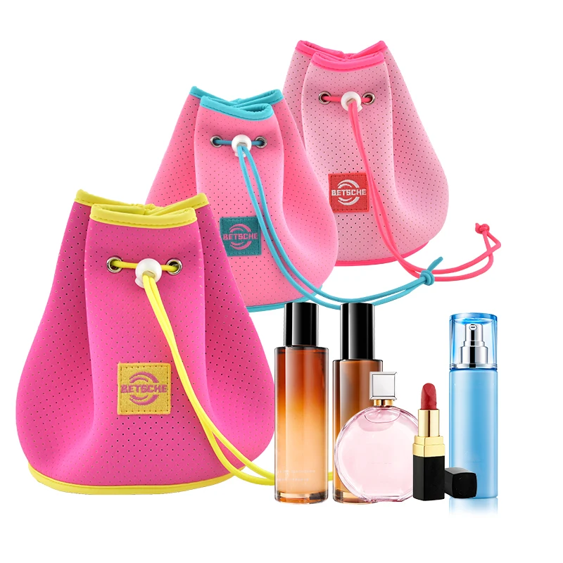 OEM Fashionable Zipper Travel Beauty Bags Durable Candy Pattern Makeup Bag