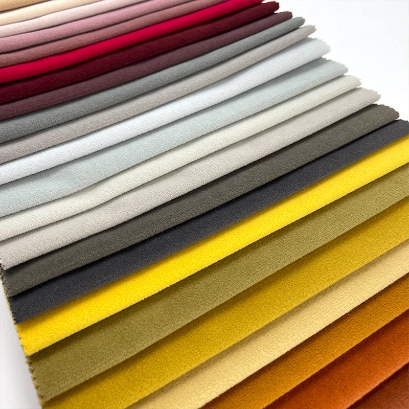 Matte polyester fabric roll 100 polyester veined red velvet upholstery fabric sofa fabric