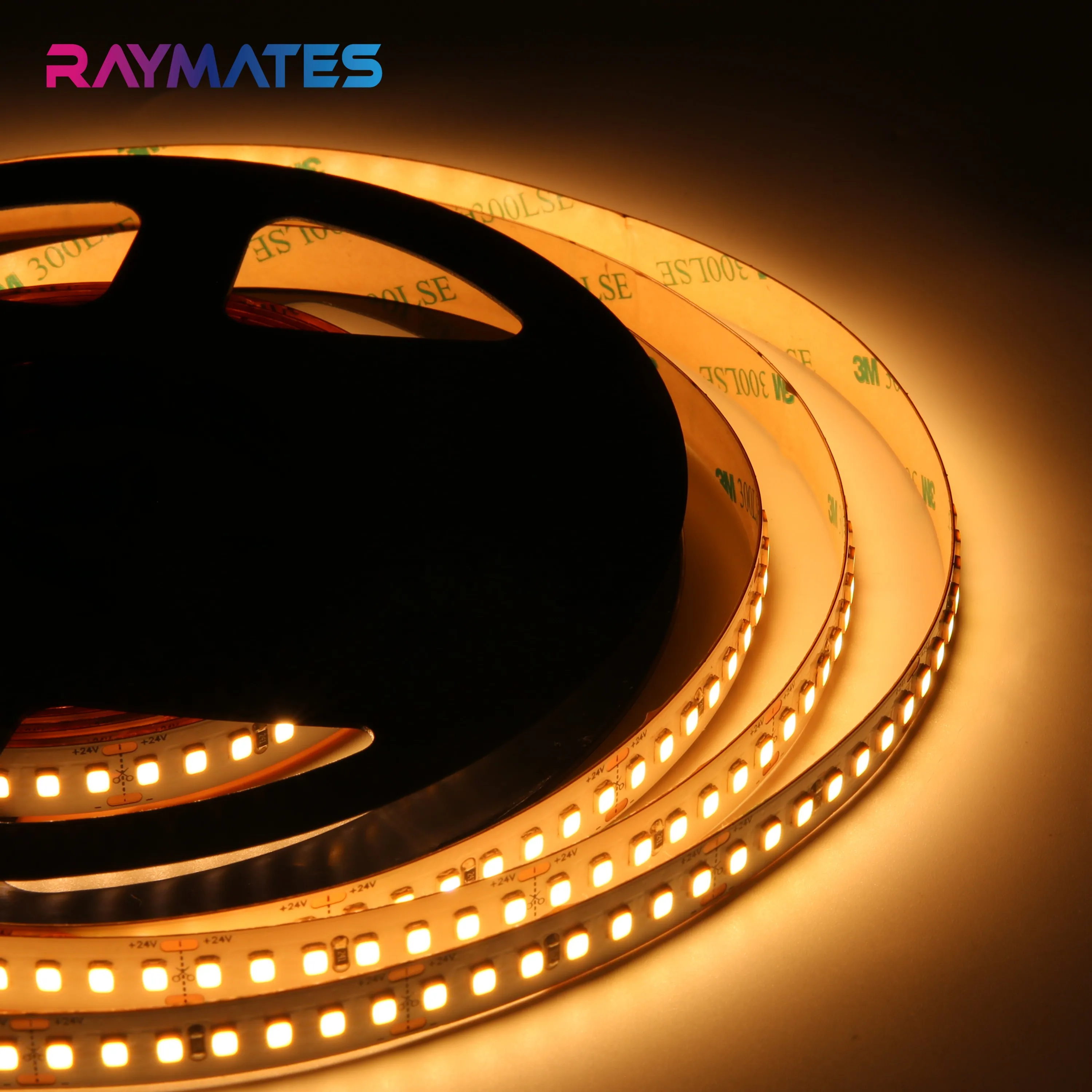 High Cri 90 flexible 24v 18.72W indoor SMD 2835 led strip IP20 waterproof 3000K color warm white 5M/roll SMD LED Strip