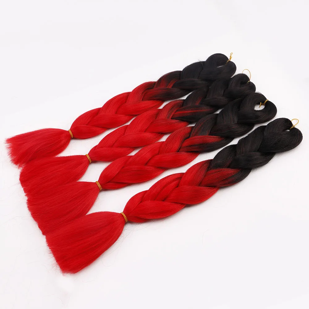 24inch 100g Natural Jumbo Synthetic High-Temperature Deep Wave Fiber Braiding Hair for Women