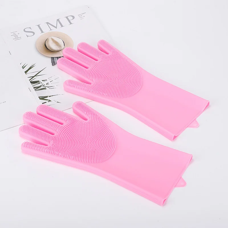 New Product Ideas 2023 Silicone Dishwasher Waterproof and Anti Slip Multifunctional Kitchen Cleaning Tool Opp Bag 80 Winter Tool