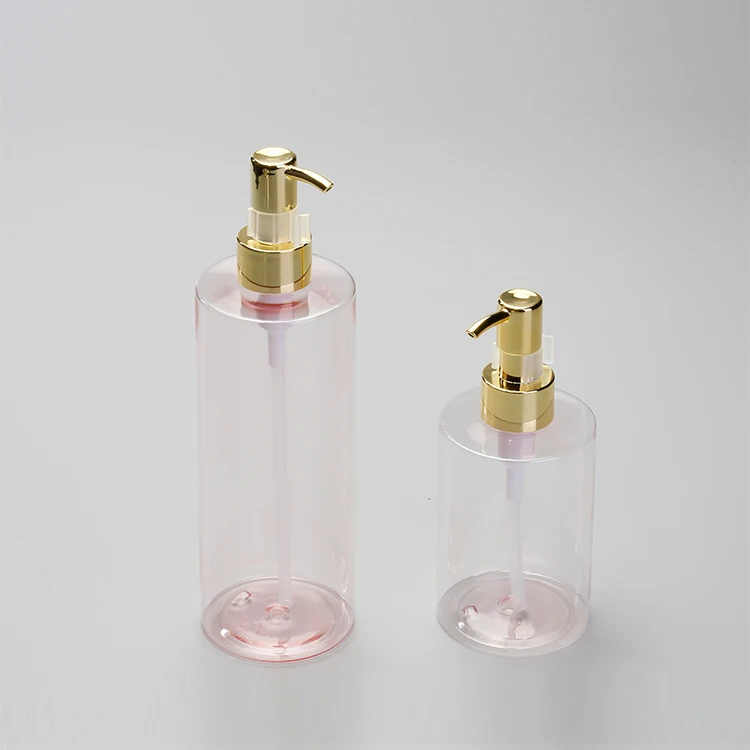 Custom 200 ml 250ml 300ml 400ml Luxury Empty Plastic PET Cosmetic Packaging Body Wash Lotion Bottle For Skin Care Dispenser