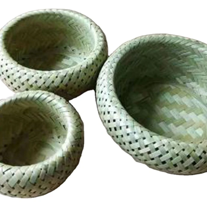 Wholesale Natural Bird Nest Fruit Bamboo Baskets
