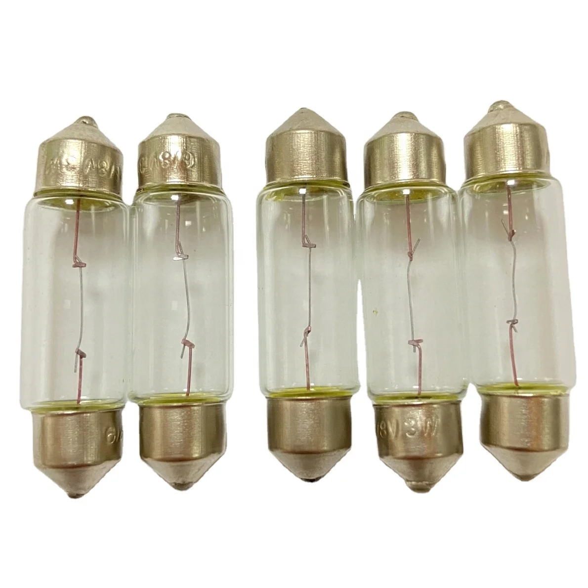 SV8.5 car bulb 12V C10W car license plate color bulb