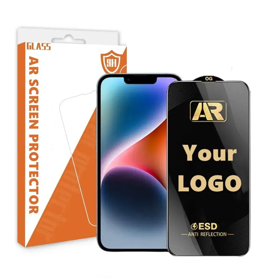 Outdoor Antireflection Sunshine Hd Tampered Glass Screen Protector For Iphone 13 14 Pro Max