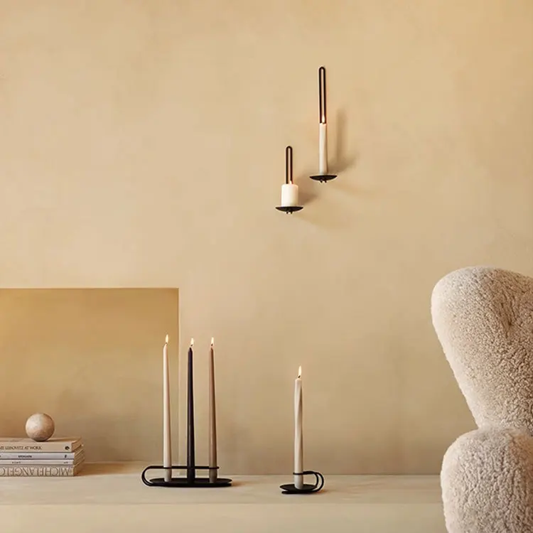 Unique Coffe Colored Conical Pillar Candle Luxury Retro Art Twist Strip Paraffin Wax Spiral Candles