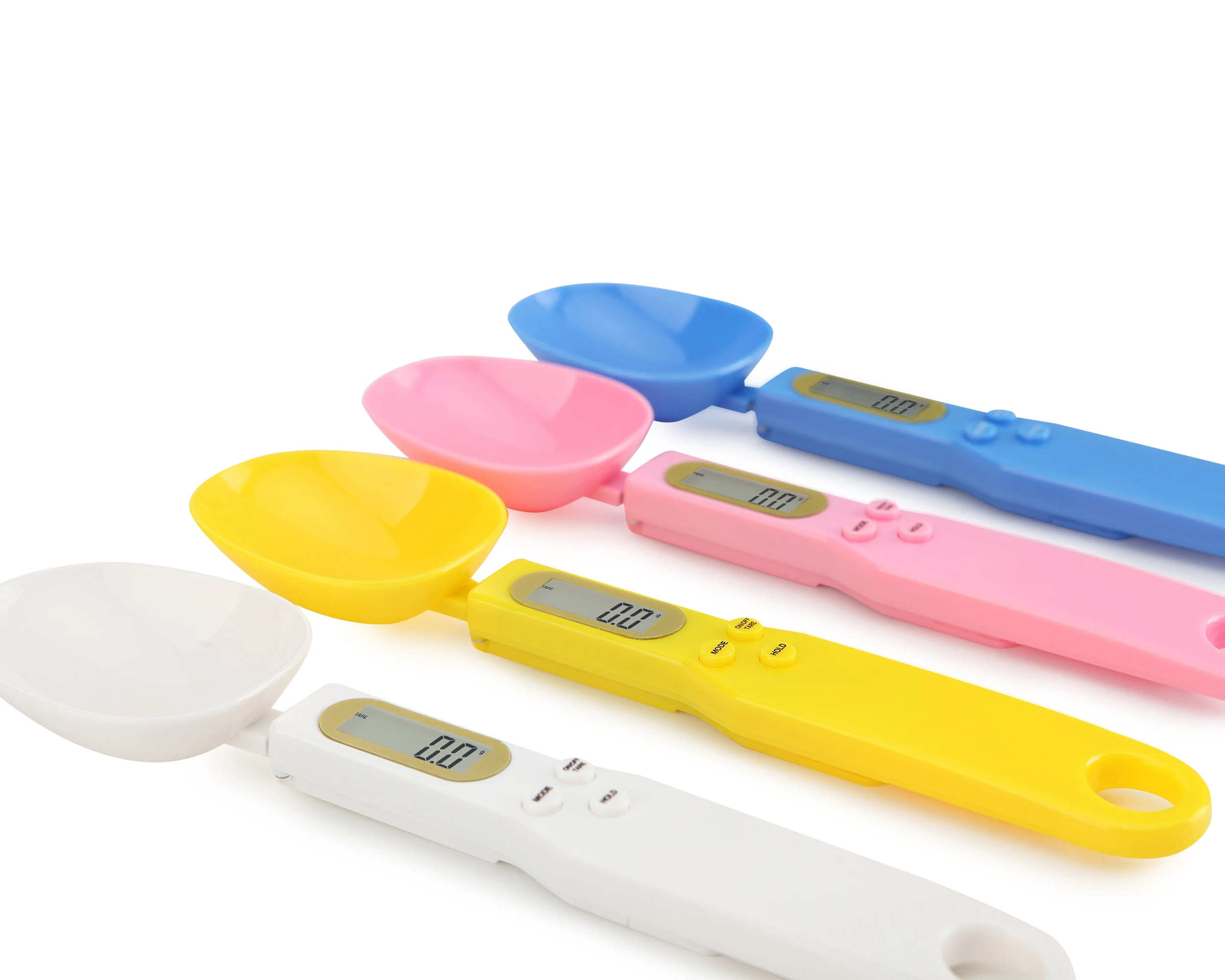 Cheapest digital kitchen scales measuring food spoon 500g/0.1g white blue pink yellow for cooking balance