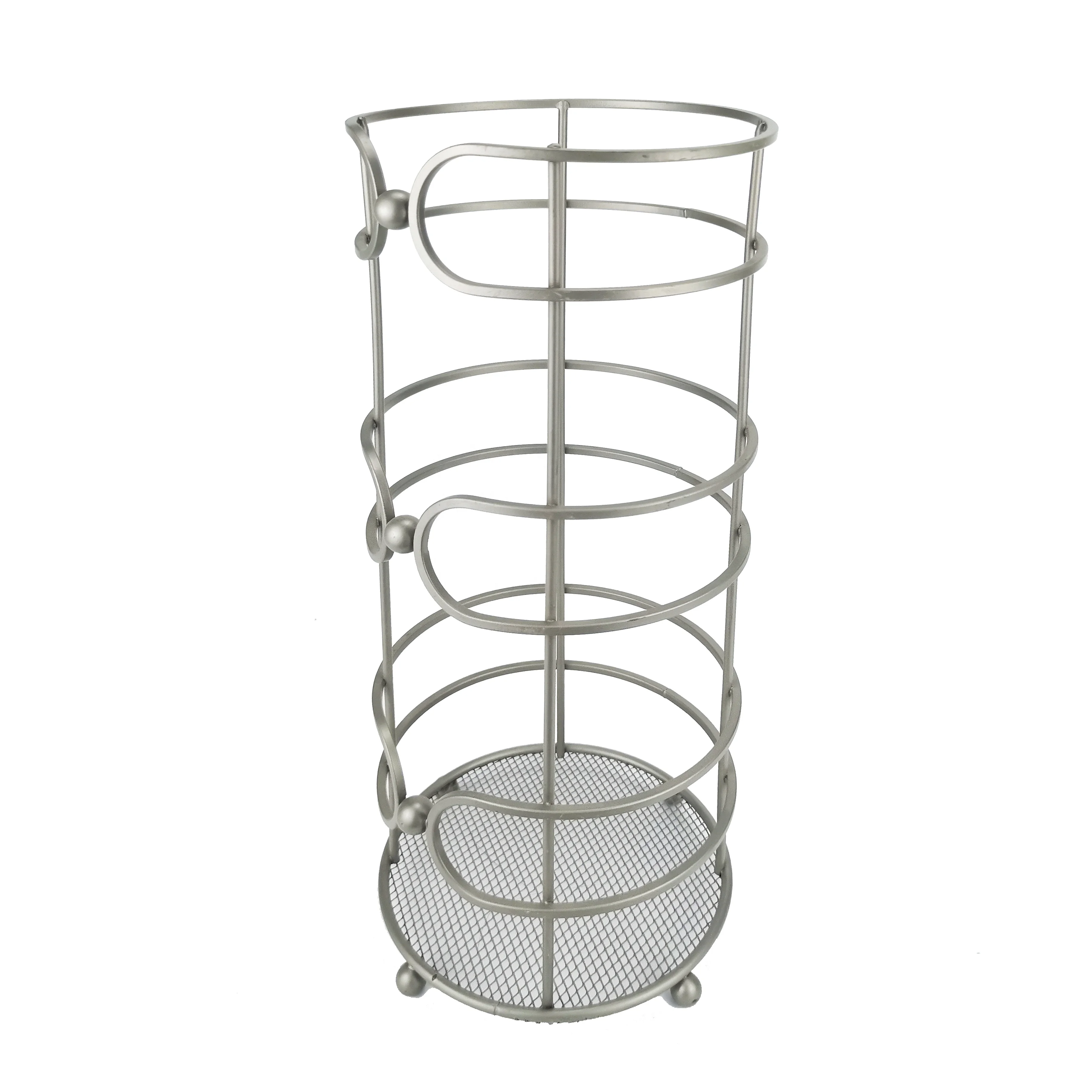 Bathroom Storage Paper Towel Stand Metal Rack Shelf Toilet Roll Paper Holder