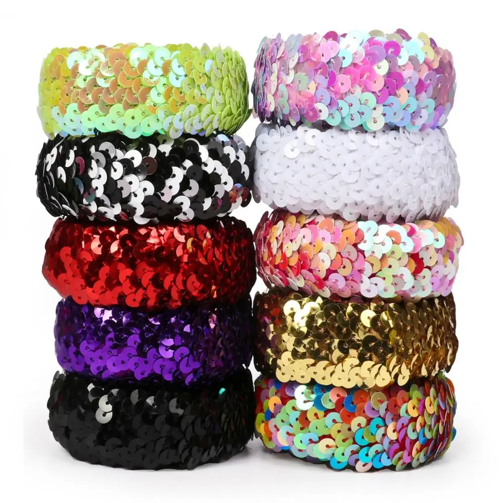 
Горячая Распродажа, товары для шитья «сделай сам», эластичная ткань с блестками 1-1/4 дюйма 