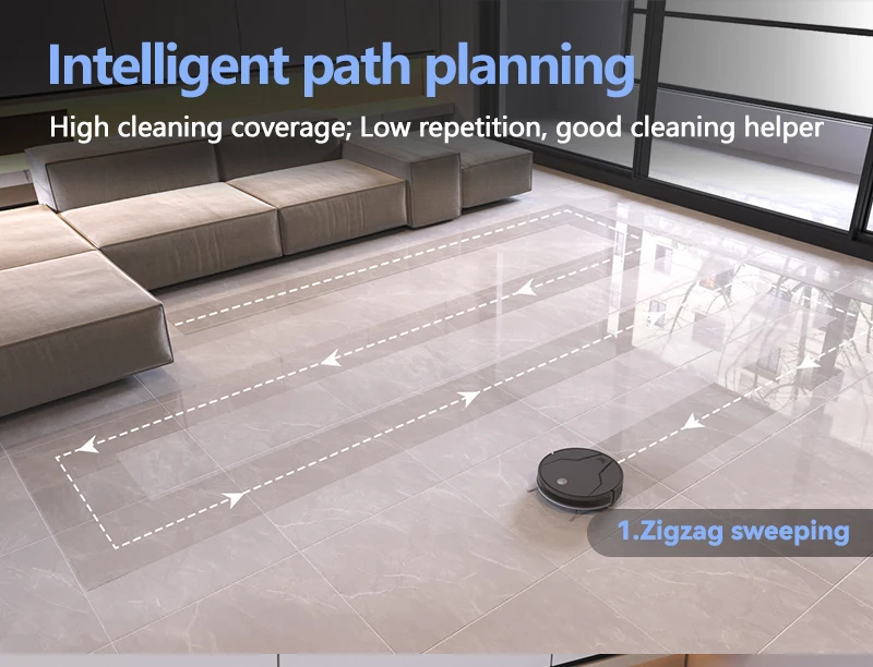 Commerical & Home 3500PA Carpet Floor Self Cleaning Tuya APP Automatic Charging USB Robot Vacuum Cleaner