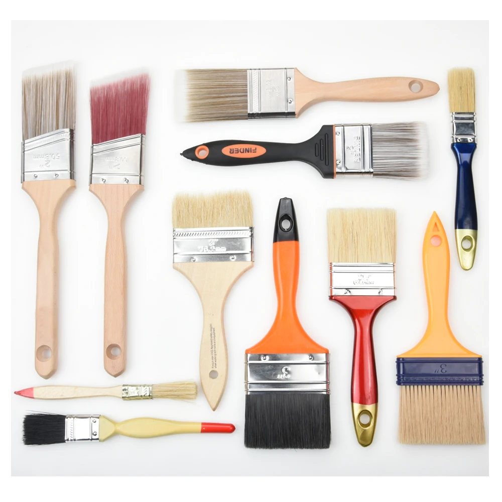 
Plastic wooden Handle Cheap Long Bristle chip Paint Brush 