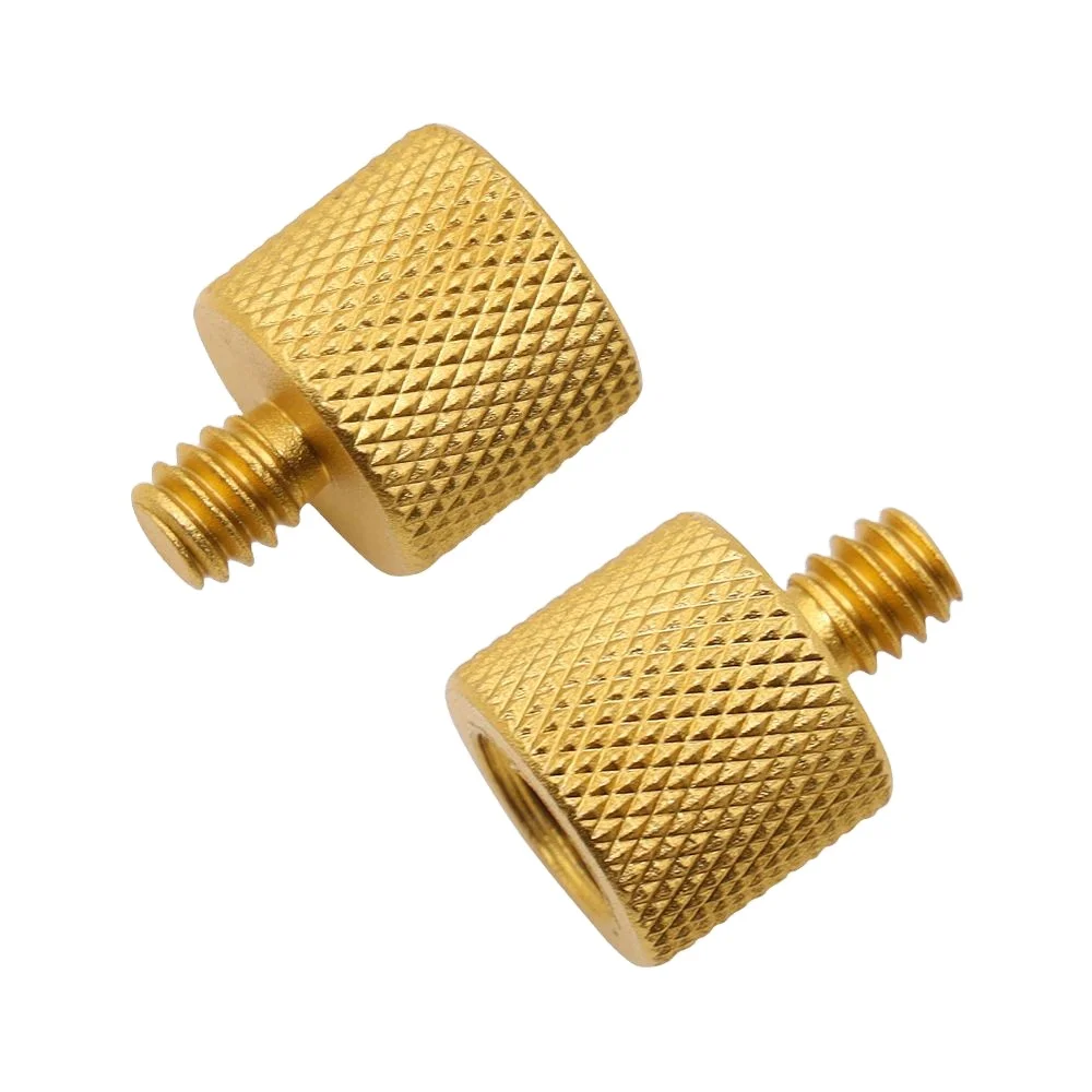 Custom screw adapter 1/4 Head Top and 3/8 Female Bottom For Digital Camera Tripod Other Accessories