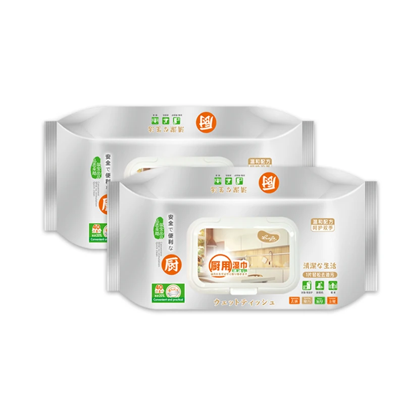 Quick Easy Clean Kitchen Wipes 48pcs Household Cleaning Wet Wipes Disposable Oil Remover Kitchen Wet Wipes