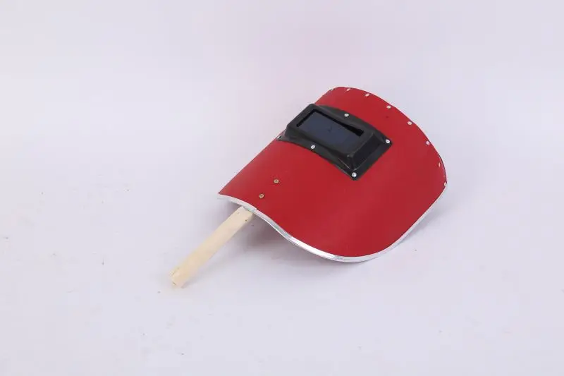 Best Seller Red Steel Paper Hand-held Protective welding helmet