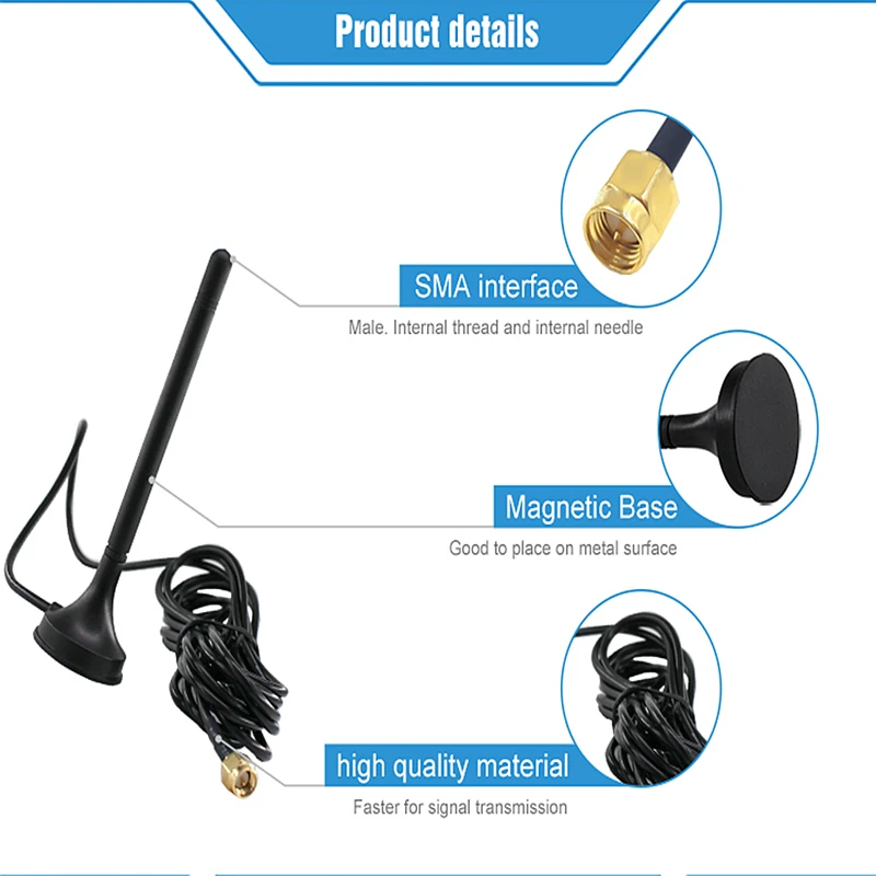 
3G 4G GSM GPS Magnetic Antenna with SMA connector 