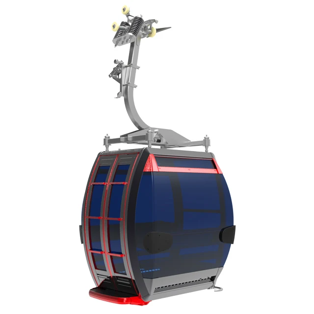 
Detachable clamp ropeway Ropeway fixed grip type Pulsatile Mountaineering skiing Manned crane High altitude sightseeing tour 