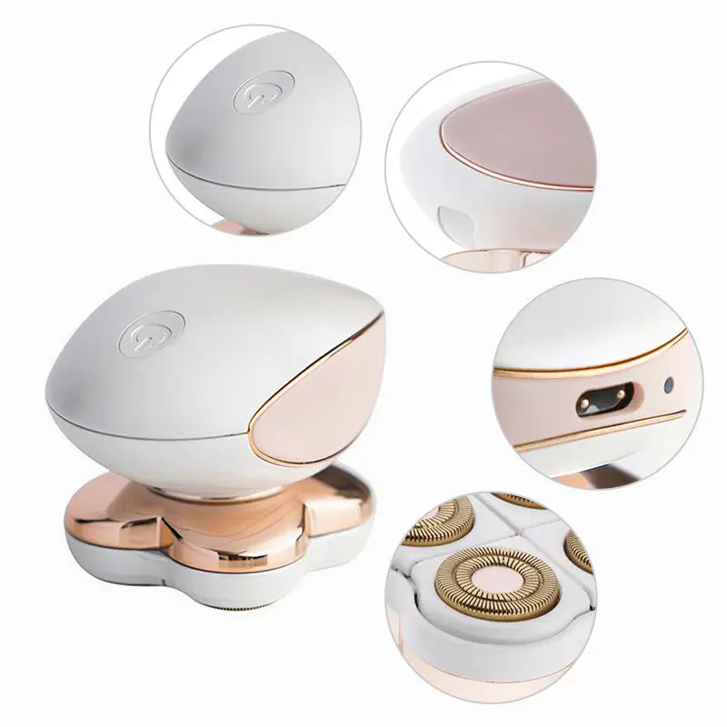 Female Rotary Epilator Rechargeable Lady Hair Removal Shaver for Women Electric Bikini Trimmer Professional Shaving Machine