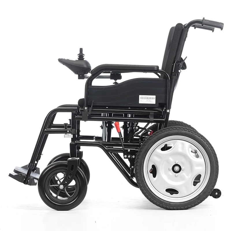 Nursing The First Player To Push Foldable Lead-Acid Battery Four-Wheel Electric Wheelchair Steel Disabled Electric Wheelchair