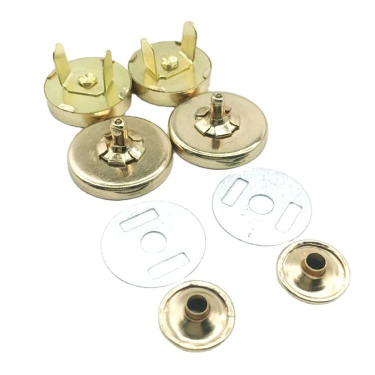 Metal Clasp Magnet Button Snap Fastener Closure Buckle Magnetic Buttons For Clothes Bag Needlework Sewing Accessories