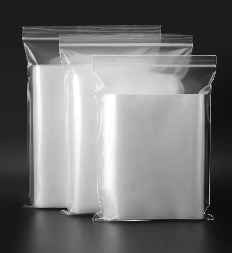 Print Logo Custom Size LDPE Material Plastic Zipper Bag