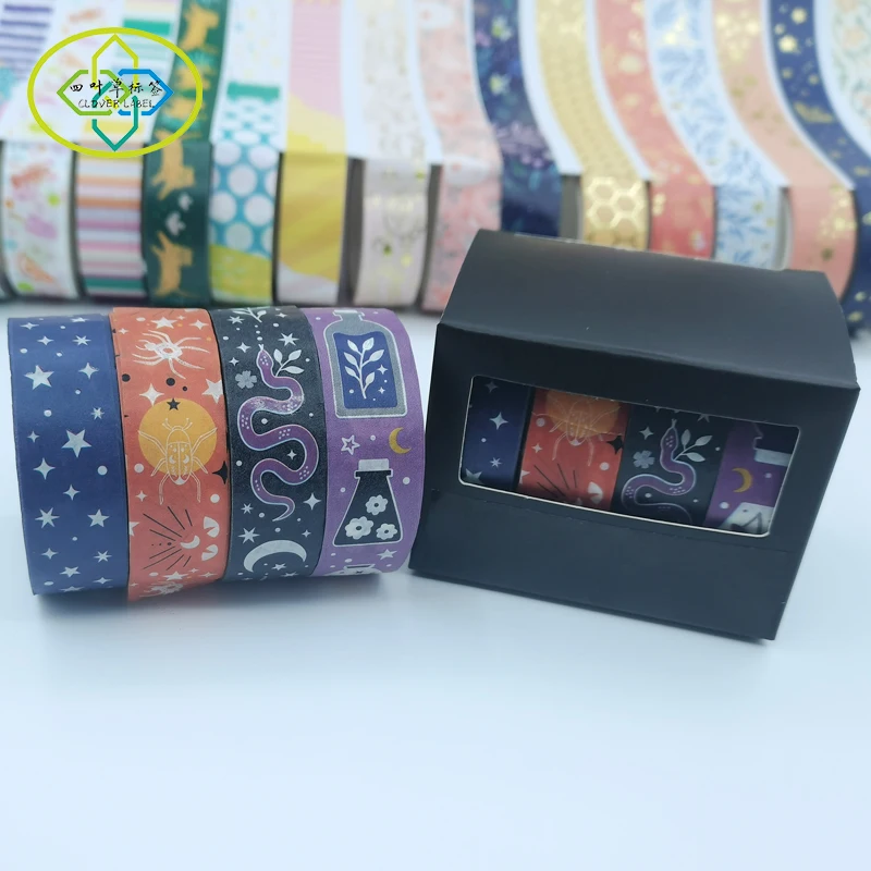 Custom Printing Colored Decoration Adhesive Paper Masking Washi Tapes